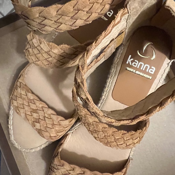 kanna Shoes - beige brown Kanna Espadrille Wedge